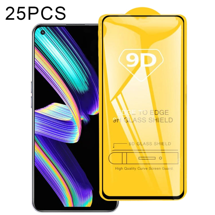 For OPPO Realme GT Neo / GT Neo Flash / GT Neo2T 25 PCS 9D Full Glue Full Screen Tempered Glass Film