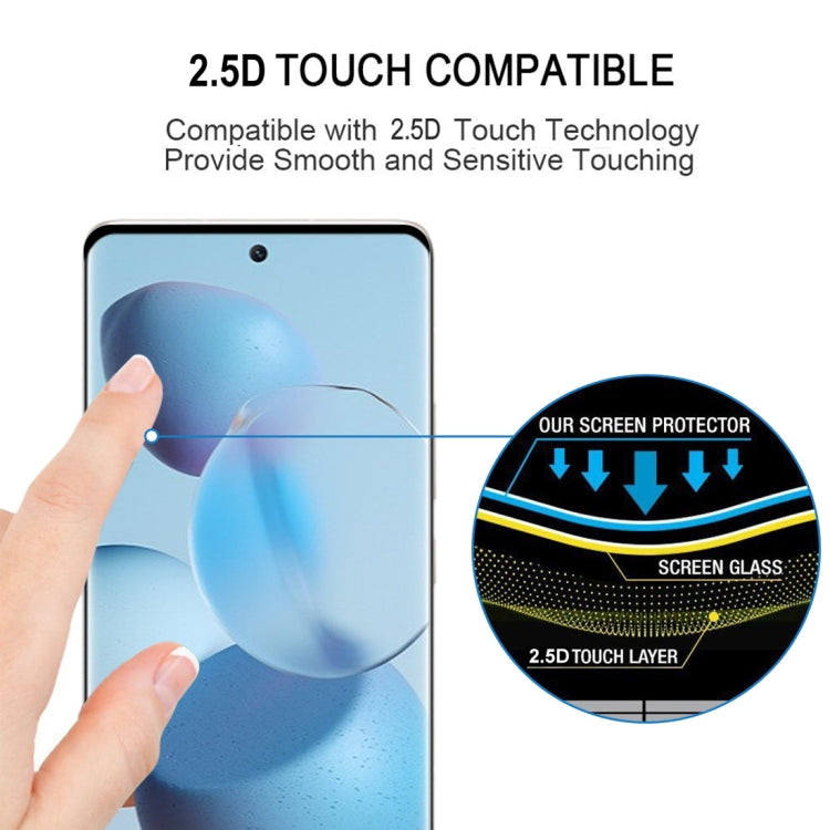 For Xiaomi Civi 3D Curved Edge Full Screen Tempered Glass Film(Black)