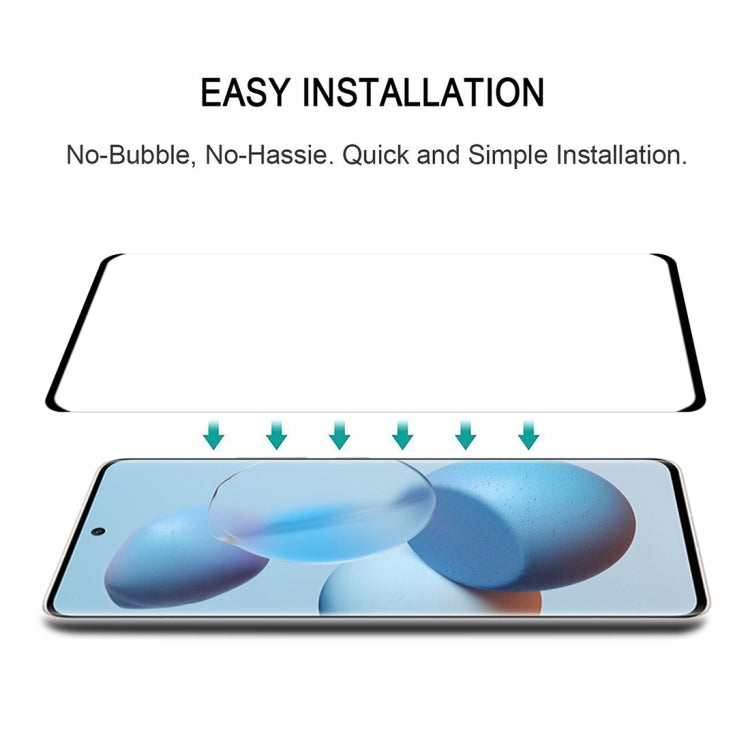 For Xiaomi Civi 3D Curved Edge Full Screen Tempered Glass Film(Black)
