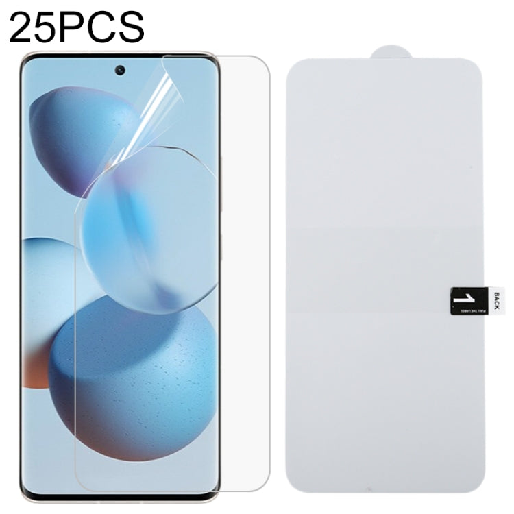 For Xiaomi Civi / Redmi 10 Power 25 PCS Full Screen Protector Explosion-proof Hydrogel Film