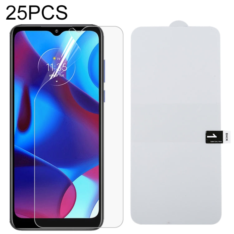 For Motorola G Pure 25 PCS Full Screen Protector Explosion-proof Hydrogel Film