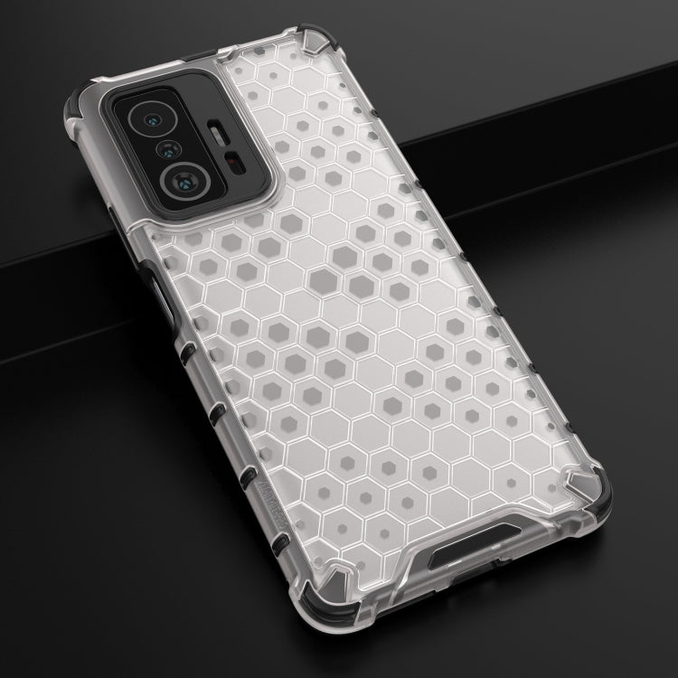 For Xiaomi Mi 11T / 11T Pro Shockproof Honeycomb PC + TPU Case with Neck Lanyard