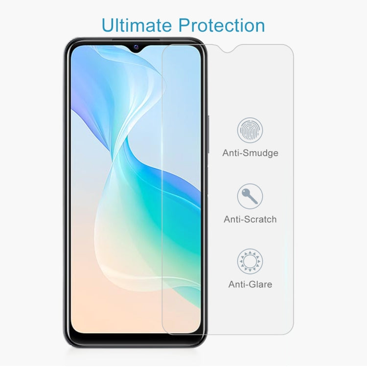 For vivo iQOO U5x / Y35 4G 2022 / Y33s / Y76s / T1x / Y76 5G 10 PCS 0.26mm 9H 2.5D Tempered Glass Film
