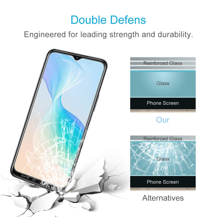 For vivo iQOO U5x / Y35 4G 2022 / Y33s / Y76s / T1x / Y76 5G 50 PCS 0.26mm 9H 2.5D Tempered Glass Film