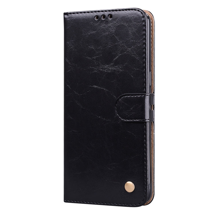 For Galaxy A10s Business Style Oil Wax Texture Horizontal Flip Leather Case, with Holder & Card Slots & Wallet