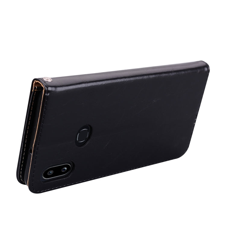 For Galaxy A10s Business Style Oil Wax Texture Horizontal Flip Leather Case, with Holder & Card Slots & Wallet