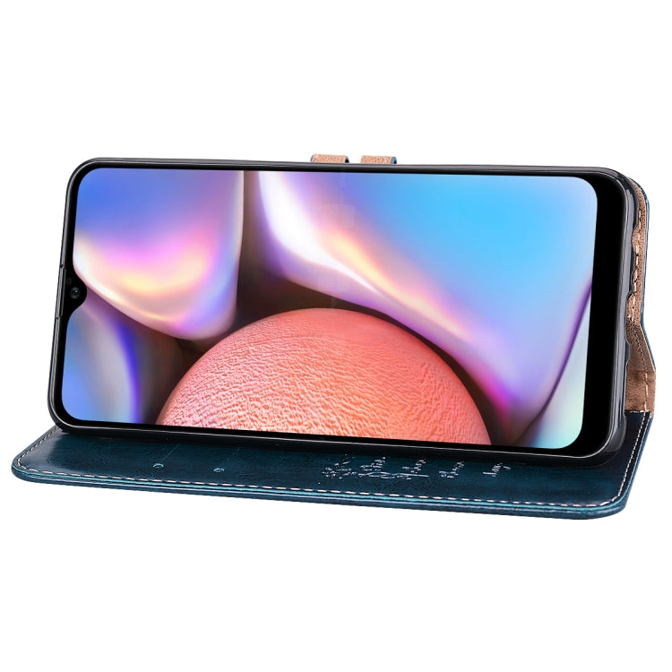 For Galaxy A10s Business Style Oil Wax Texture Horizontal Flip Leather Case, with Holder & Card Slots & Wallet