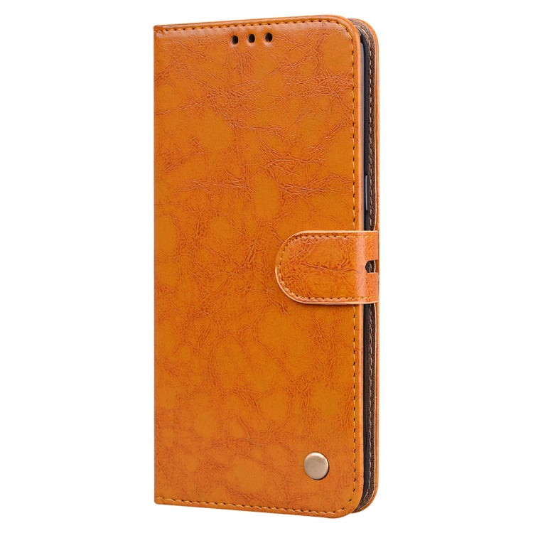 For Galaxy A10s Business Style Oil Wax Texture Horizontal Flip Leather Case, with Holder & Card Slots & Wallet