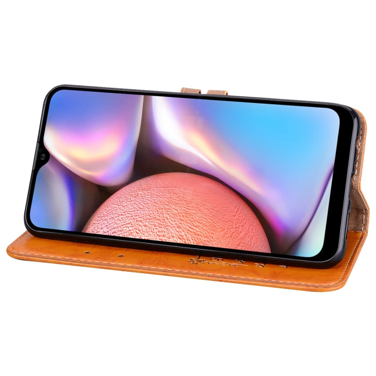 For Galaxy A10s Business Style Oil Wax Texture Horizontal Flip Leather Case, with Holder & Card Slots & Wallet