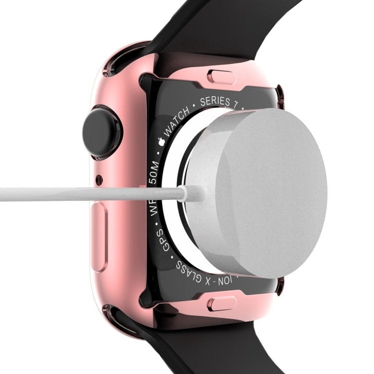 Shockproof TPU All-inclusive Electroplate Protective Case For Apple Watch Series 8 / 7 41mm