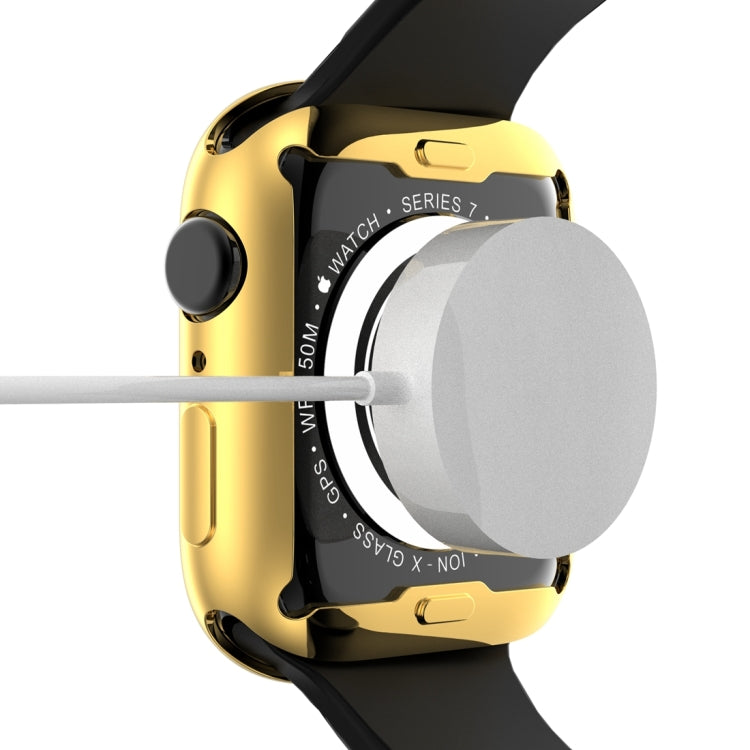 Shockproof TPU All-inclusive Electroplate Protective Case For Apple Watch Series 8 / 7 41mm