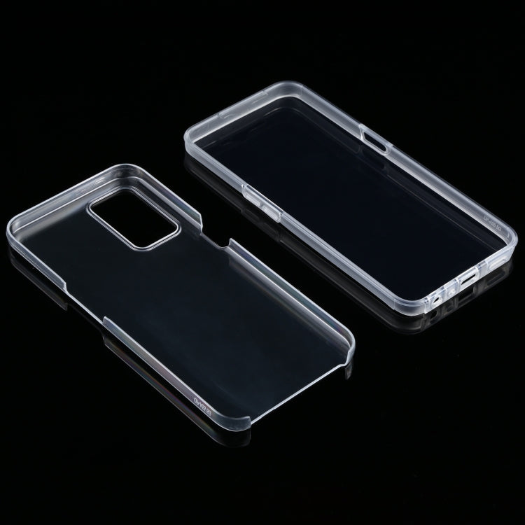 For OPPO A16 / A16S / A55 4G & 5G PC+TPU Ultra-Thin Double-Sided All-Inclusive Transparent Case