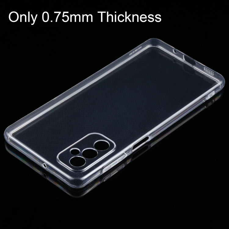 For Samsung Galaxy M52 5G 0.75mm Ultra-thin Transparent TPU Soft Protective Case