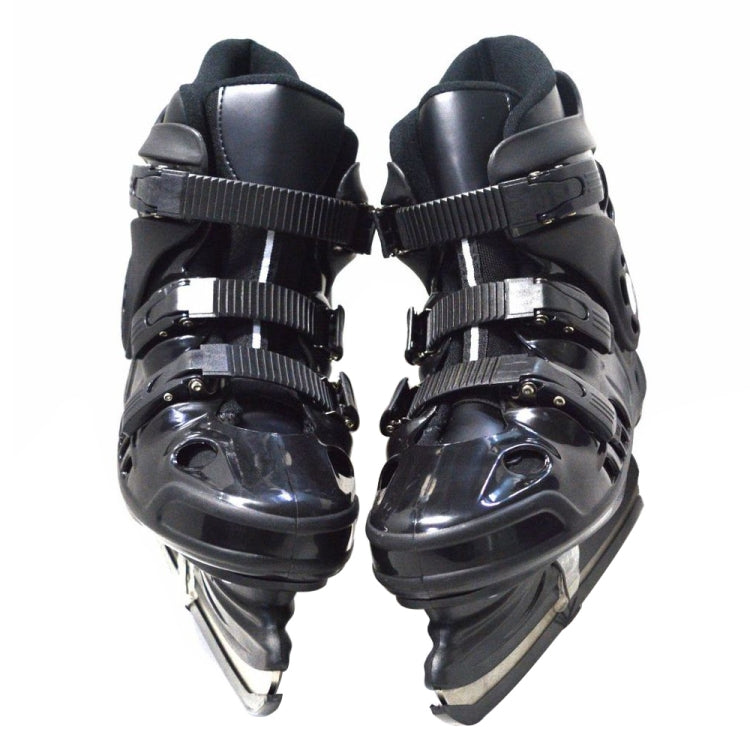 PVC + PP + Stainless Steel Skates Roller Skates, Size:37 Yards(Black)