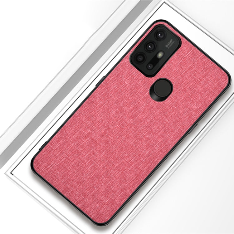 For Motorola Moto G30 Shockproof Cloth Texture PC+ TPU Protective Case