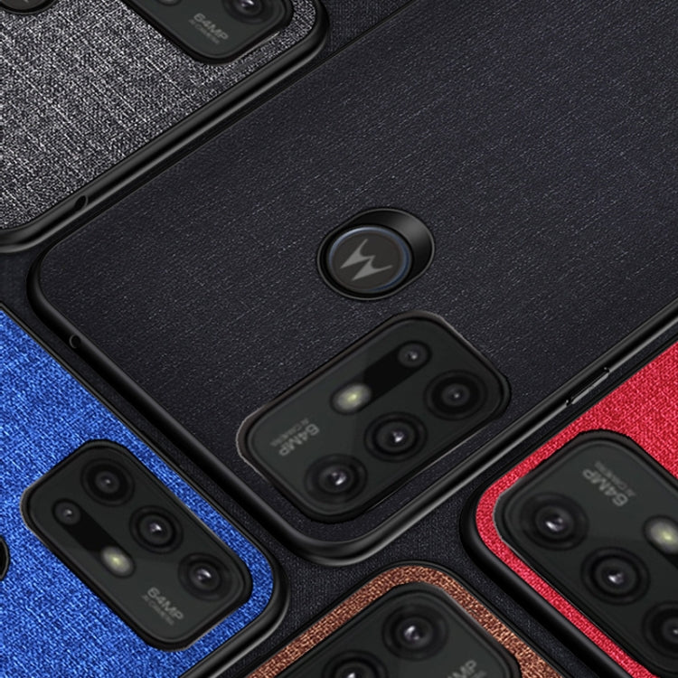 For Motorola Moto G30 Shockproof Cloth Texture PC+ TPU Protective Case