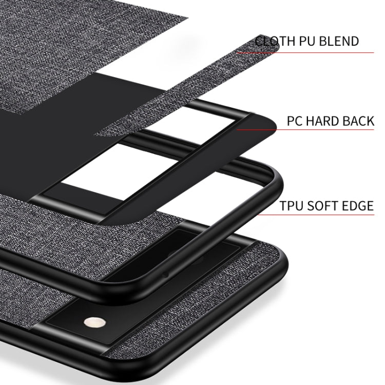 For Google Pixel 6 Pro Shockproof Cloth Texture PC+ TPU Protective Case