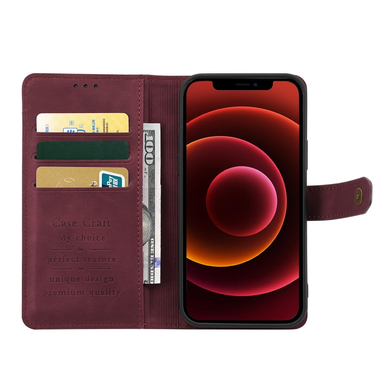 For iPhone 13 Pro Max Copper Buckle Horizontal Flip Leather Phone Case with Holder & Card Slots & Wallet
