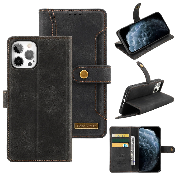 Copper Buckle Horizontal Flip Leather Phone Case with Holder & Card Slots & Wallet For iPhone 11 Pro Max