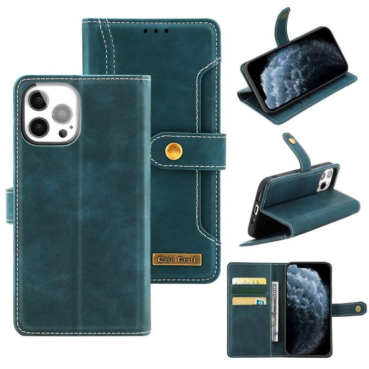 Copper Buckle Horizontal Flip Leather Phone Case with Holder & Card Slots & Wallet For iPhone 11 Pro Max