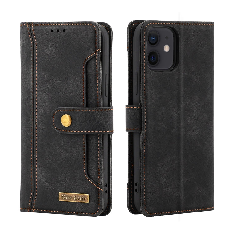 Copper Buckle Horizontal Flip Leather Phone Case with Holder & Card Slots & Wallet For iPhone 11