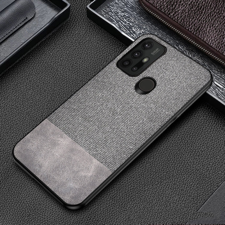 For Motorola Moto G30 Shockproof Splicing PU + Cloth Protective Case