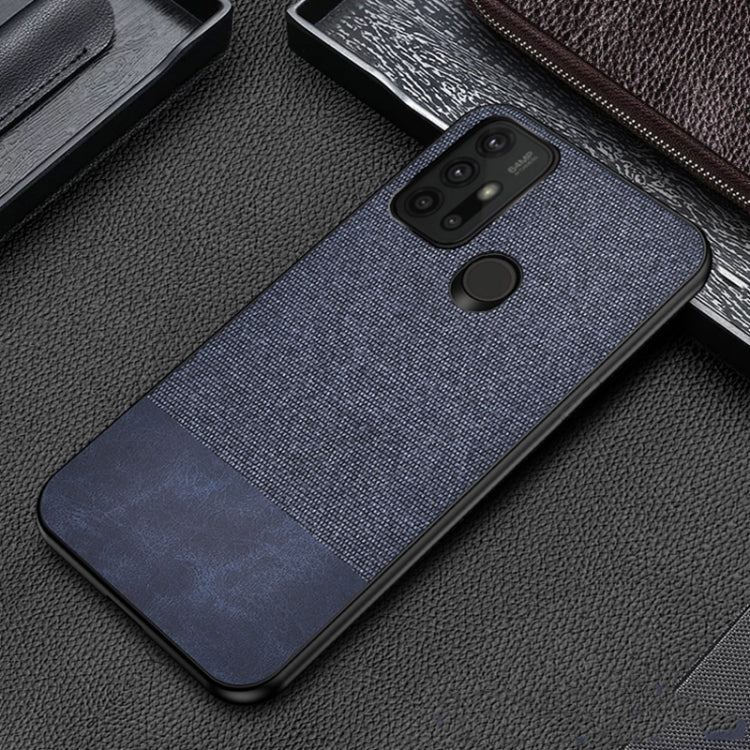 For Motorola Moto G30 Shockproof Splicing PU + Cloth Protective Case