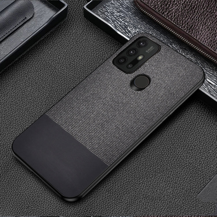 For Motorola Moto G30 Shockproof Splicing PU + Cloth Protective Case