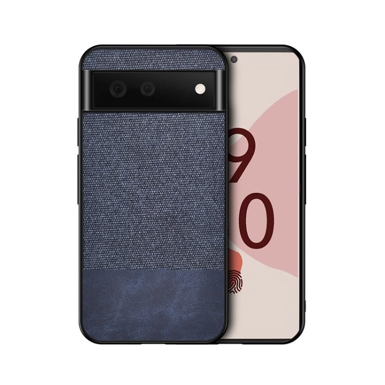 For Google Pixel 6 Shockproof Splicing PU + Cloth Protective Case