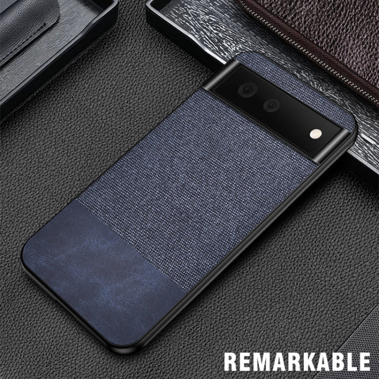For Google Pixel 6 Shockproof Splicing PU + Cloth Protective Case