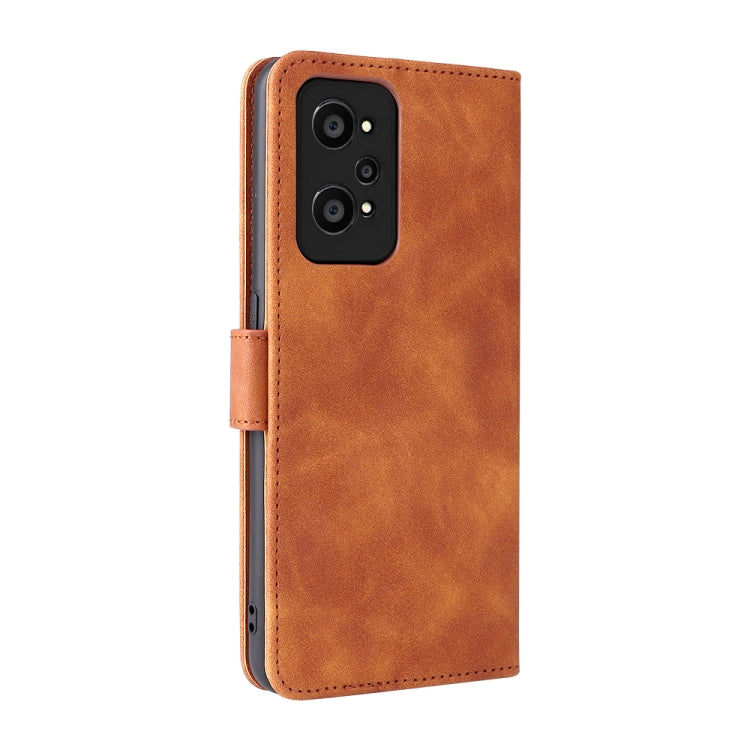 For OPPO Realme GT Neo2 Solid Color Skin Feel Magnetic Buckle Horizontal Flip Calf Texture PU Phone Case
