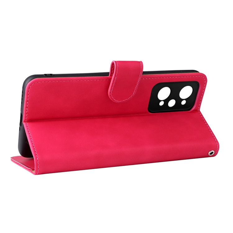 For OPPO Realme GT Neo2 Solid Color Skin Feel Magnetic Buckle Horizontal Flip Calf Texture PU Phone Case