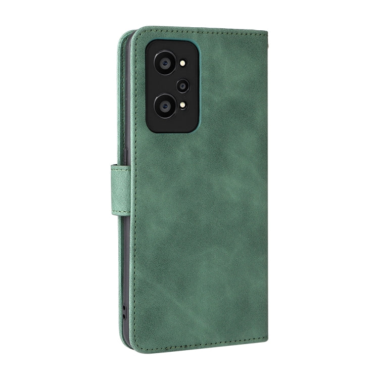For OPPO Realme GT Neo2 Solid Color Skin Feel Magnetic Buckle Horizontal Flip Calf Texture PU Phone Case