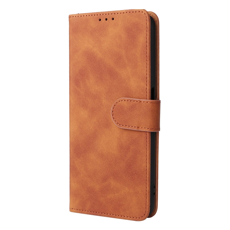 For OPPO Realme 8i Solid Color Skin Feel Magnetic Buckle Horizontal Flip Calf Texture PU Phone Case