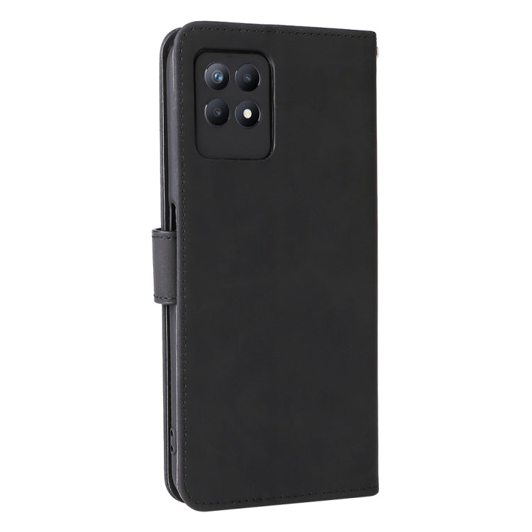 For OPPO Realme 8i Solid Color Skin Feel Magnetic Buckle Horizontal Flip Calf Texture PU Phone Case