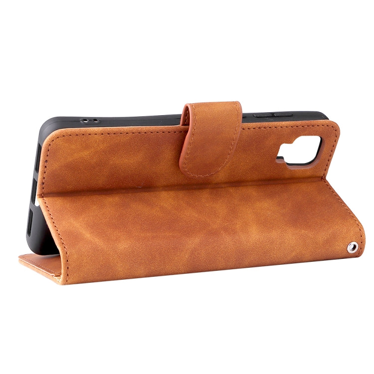 For TCL A3X Solid Color Skin Feel Magnetic Buckle Horizontal Flip Calf Texture PU Phone Case