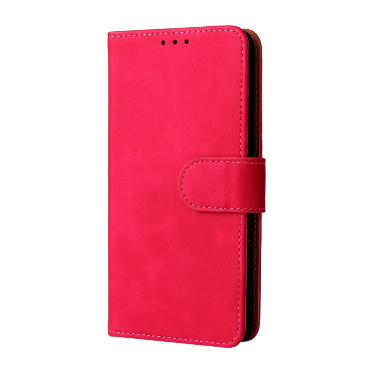 For TCL A3X Solid Color Skin Feel Magnetic Buckle Horizontal Flip Calf Texture PU Phone Case