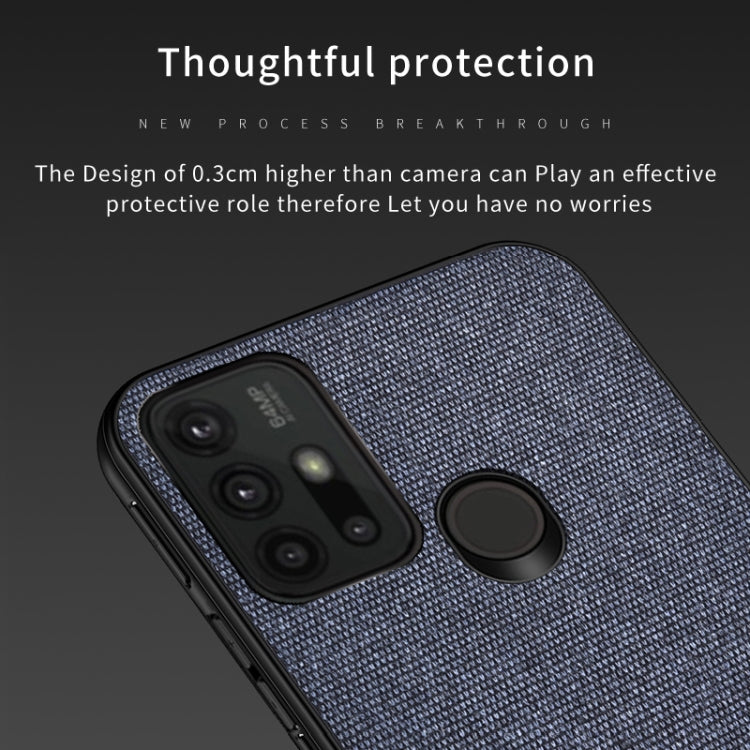 For Motorola Moto G30 Shockproof Cloth Texture PC + TPU Protective Case