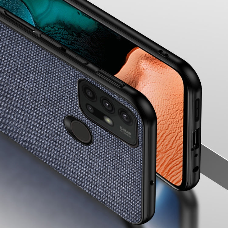 For Motorola Moto G30 Shockproof Cloth Texture PC + TPU Protective Case