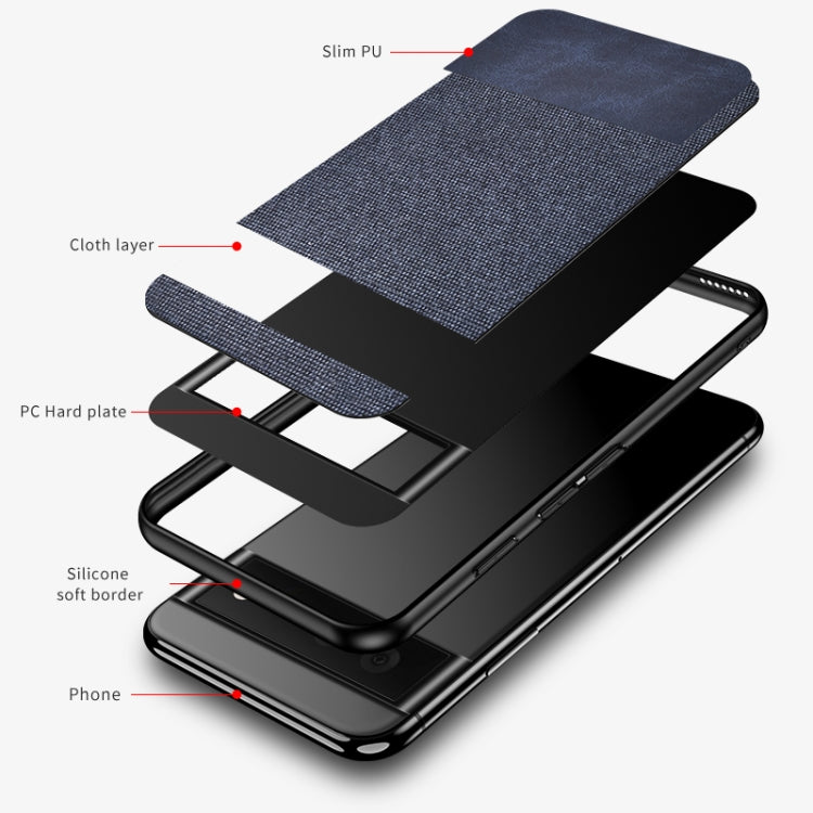 For Google Pixel 6 Pro Shockproof Cloth Texture PC + TPU Protective Case