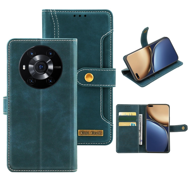 For Honor Magic3 Copper Buckle Horizontal Flip Leather Phone Case with Holder & Card Slots & Wallet