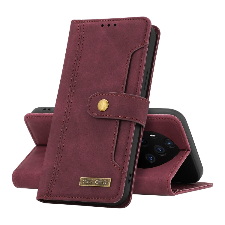 For Honor Magic3 Copper Buckle Horizontal Flip Leather Phone Case with Holder & Card Slots & Wallet