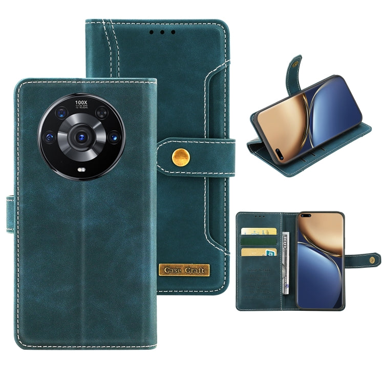 For Honor Magic3 Pro Copper Buckle Horizontal Flip Leather Phone Case with Holder & Card Slots & Wallet