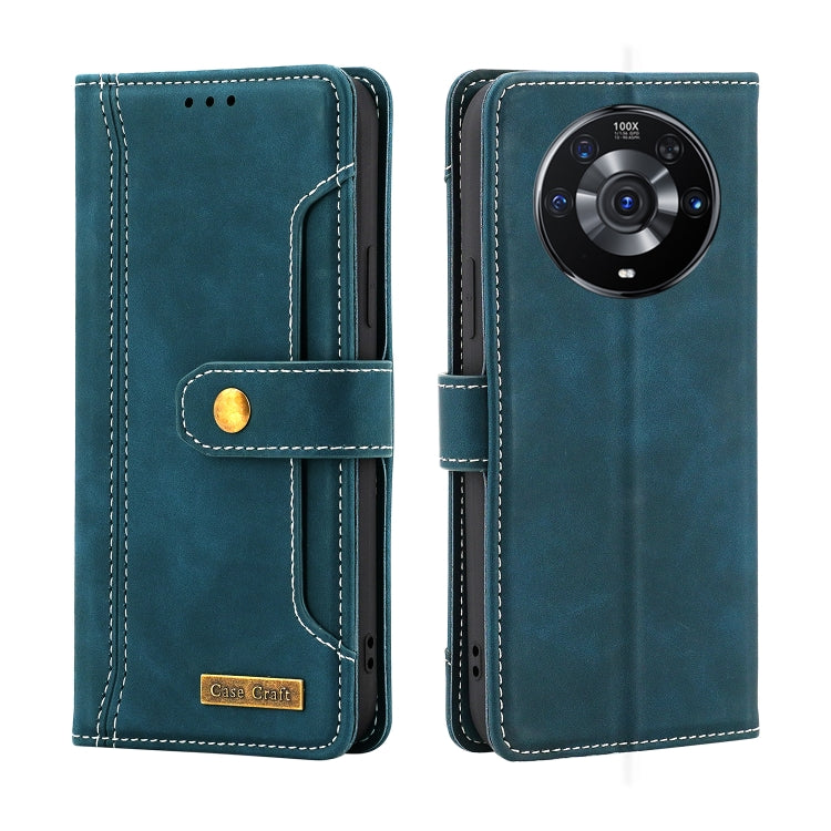 For Honor Magic3 Pro Copper Buckle Horizontal Flip Leather Phone Case with Holder & Card Slots & Wallet