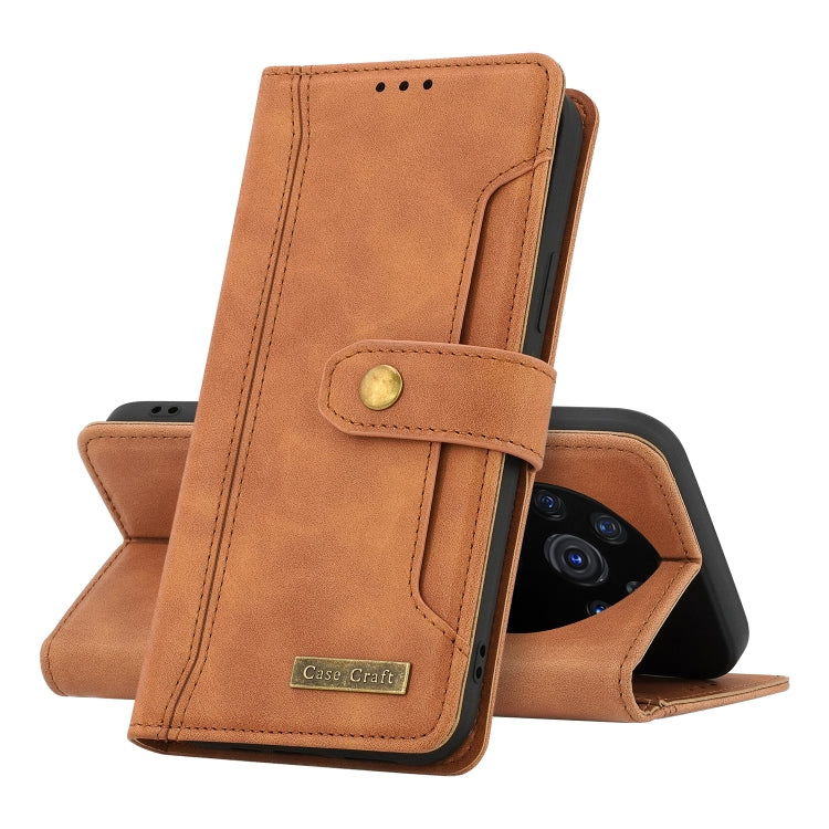 For Honor Magic3 Pro Copper Buckle Horizontal Flip Leather Phone Case with Holder & Card Slots & Wallet