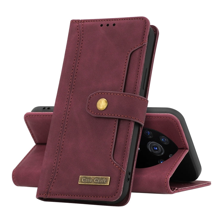 For Honor Magic3 Pro Copper Buckle Horizontal Flip Leather Phone Case with Holder & Card Slots & Wallet