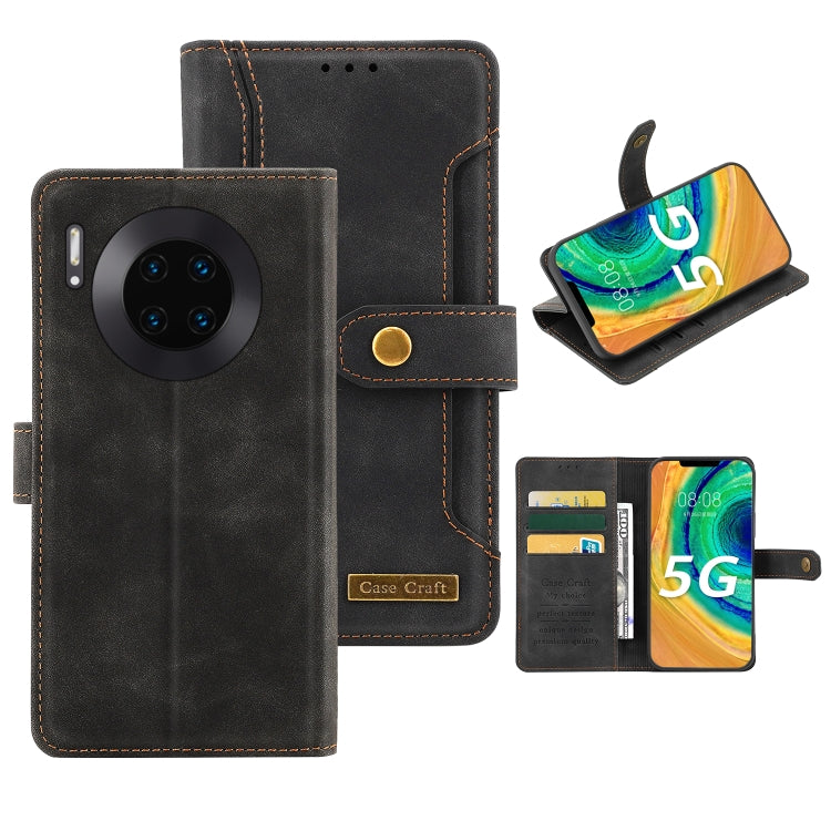 For Huawei Mate 30 Copper Buckle Horizontal Flip Leather Phone Case with Holder & Card Slots & Wallet