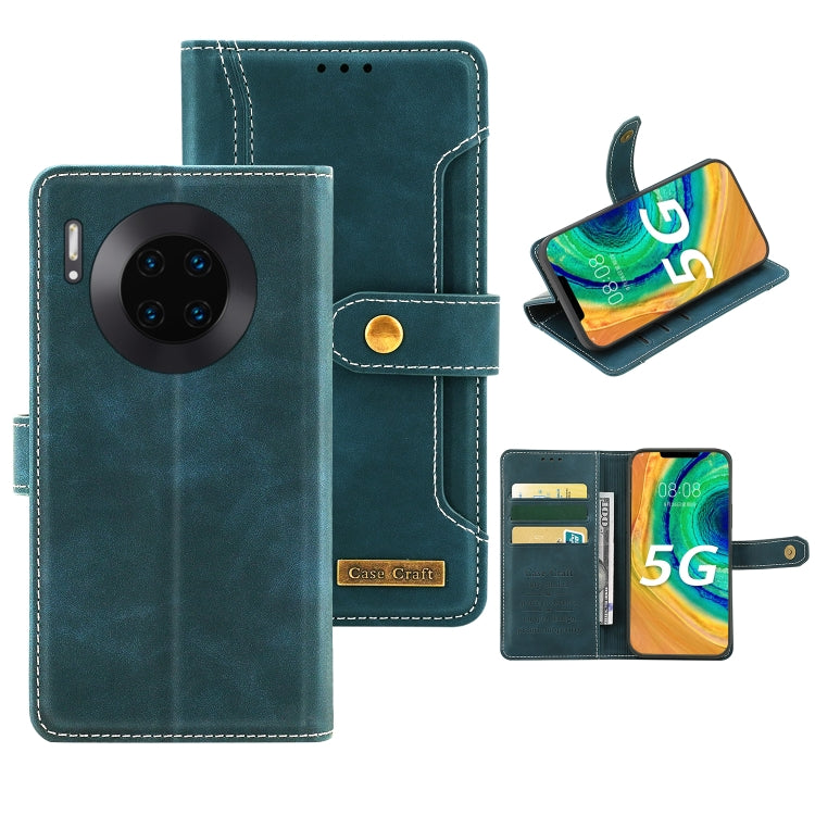 For Huawei Mate 30 Copper Buckle Horizontal Flip Leather Phone Case with Holder & Card Slots & Wallet