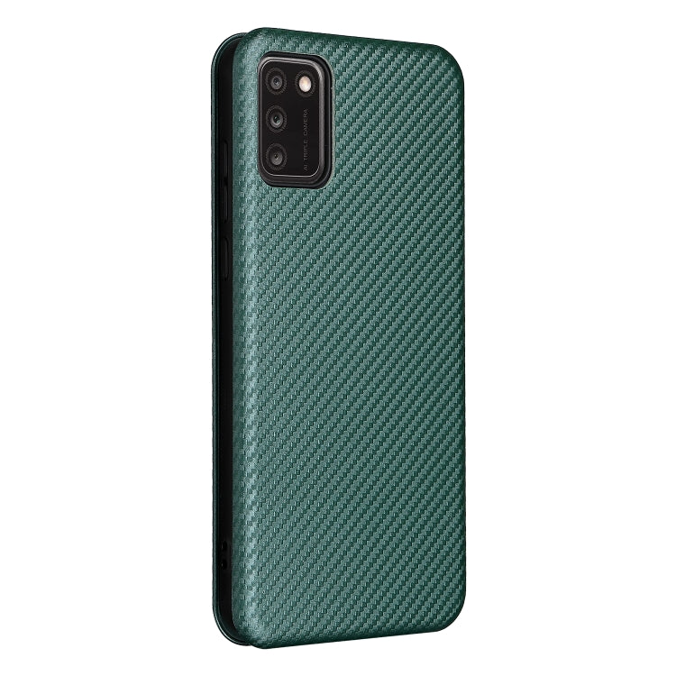 For TCL A3X Carbon Fiber Texture Horizontal Flip Leather Phone Case with Card Slot