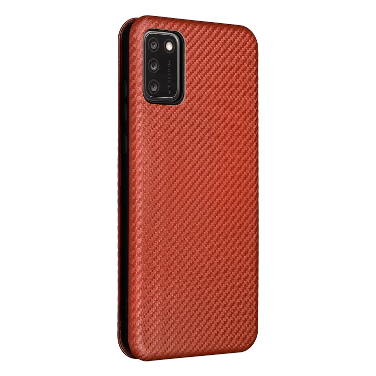 For TCL A3X Carbon Fiber Texture Horizontal Flip Leather Phone Case with Card Slot